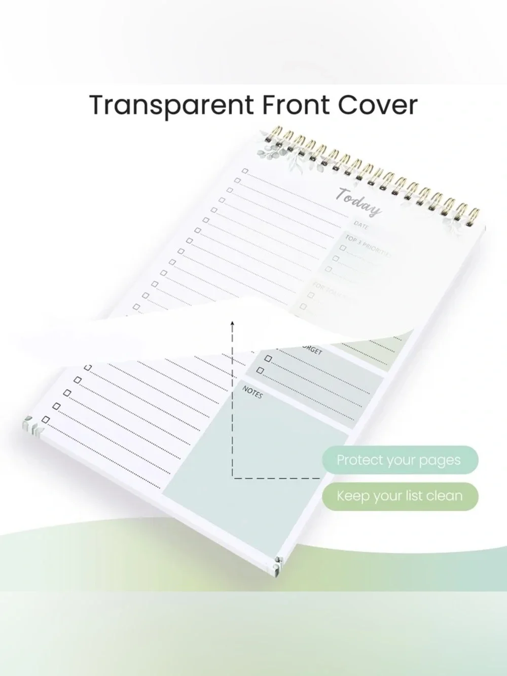 Undated Daily To Do List Notepad, Time Management Goal Planner Notebook